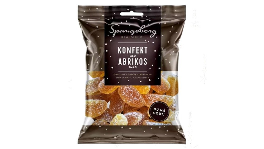 Konfekt m. abrikossmag, Spangsberg