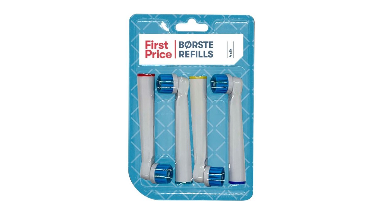 Børstehoveder 4 stk., First Price