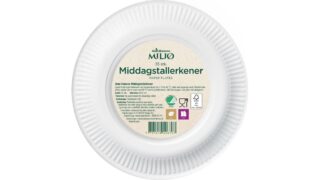 Middagstallerkener 23cm pap. Grøn Balance