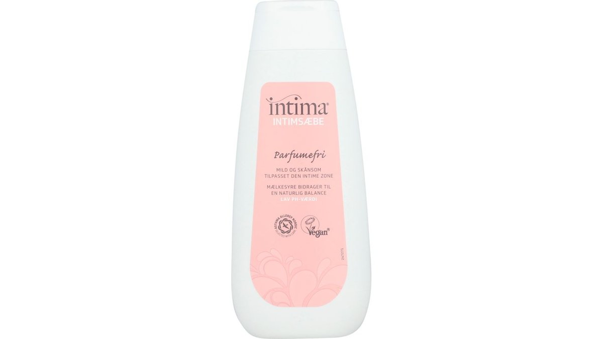 Intimsæbe parfumefri, Intima