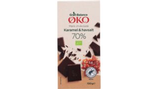 Chokoladeplade m. karamel & havsalt øko. Grøn Balance