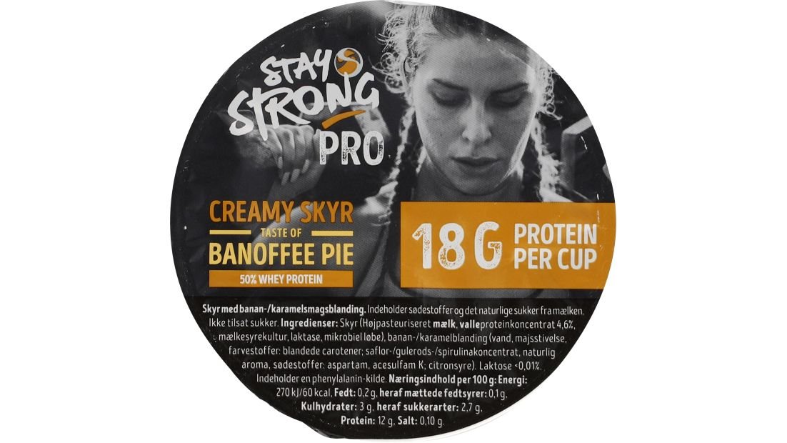 Skyr m. smag af banan-karameltærte, Stay Strong PRO