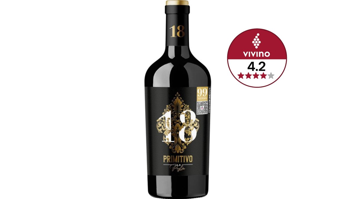 Primitivo gradi 18 %, Riolite