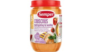 Babymad m. couscous, kylling & basilikum, Semper