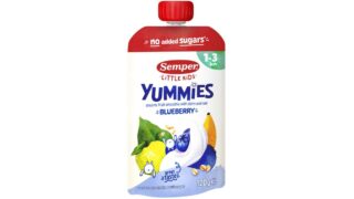 Smoothie m. æble, banan, blåbær, havre & fløde 1-3 år, Semper