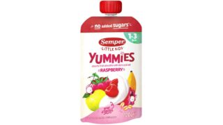 Smoothie m. æble, hindbær, havre & fløde 1-3 år, Semper